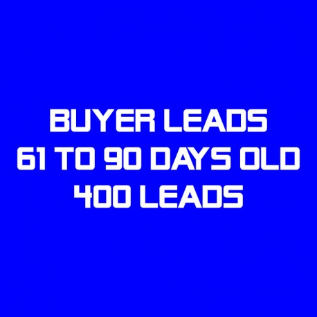 Buyer Leads-61-90 Days Old-400 Leads