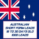 Australian Short form leads-16-30 Days Old-1000 Leads