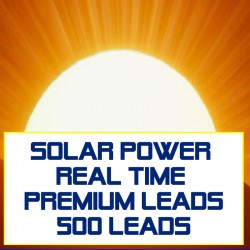 Solar Power Real Time Premium Leads