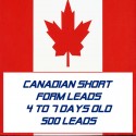 Canadian Short form leads-4-7 Days Old-500 Leads