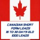 Canadian Short form leads-16-30 Days Old-1000 Leads