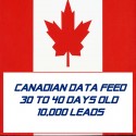 Canadian Data Feed-30-40 Days Old-10K Leads